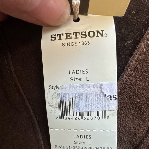 Stetson Chocolate Brown Supple Suede Leather Tunic W/Western Style Stitching L - Picture 10 of 16